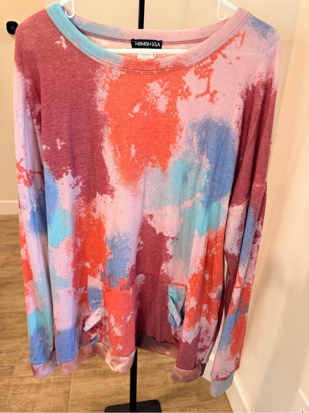 Heimish USA Abstract Tie-Dye Pocket Top – Size 3X | NWOT